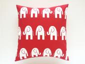red elephant pillow